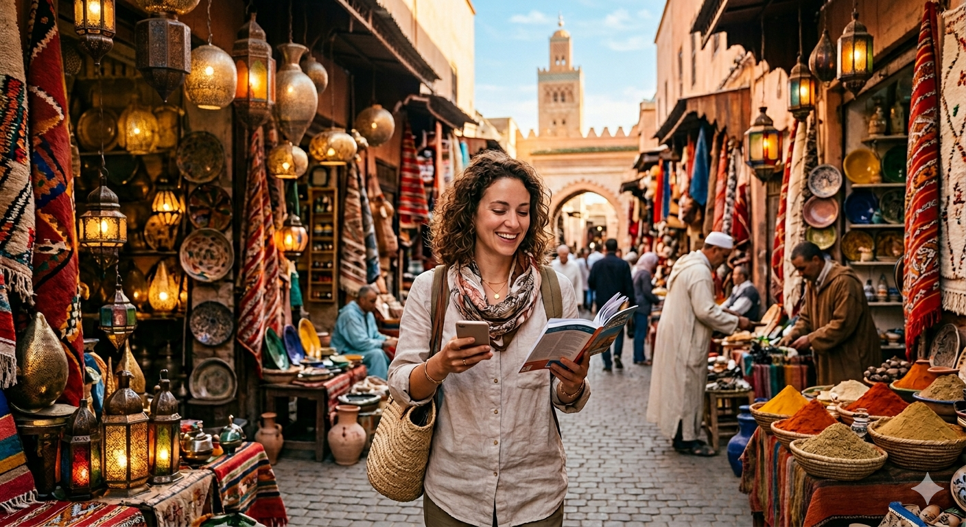 Consejos para viajar a Marruecos por primera vez guía con recomendaciones sobre transporte, seguridad, regateo y cultura local