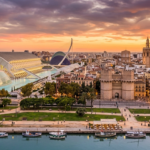 Vista de la Ciudad de las Artes y las Ciencias en Valencia durante un itinerario de 3 días