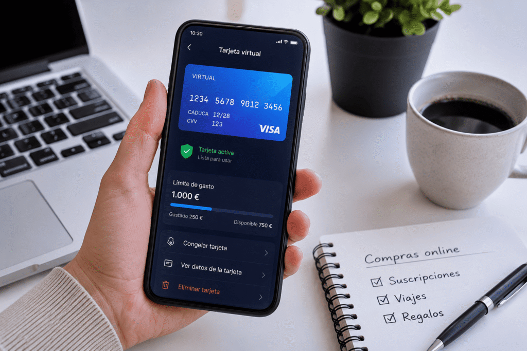 tarjetas virtuales gratuitas en móvil